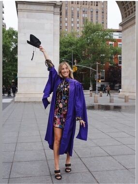 NYU Stern MBA Cap, Gown, Hood, and Tassle